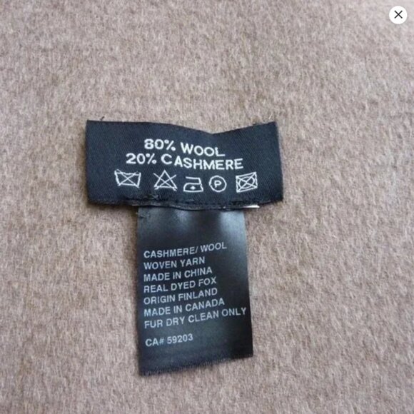 WOLFIE FURS Made For Generations™Fox Fur-Trimmed Cape - Picture 10 of 10